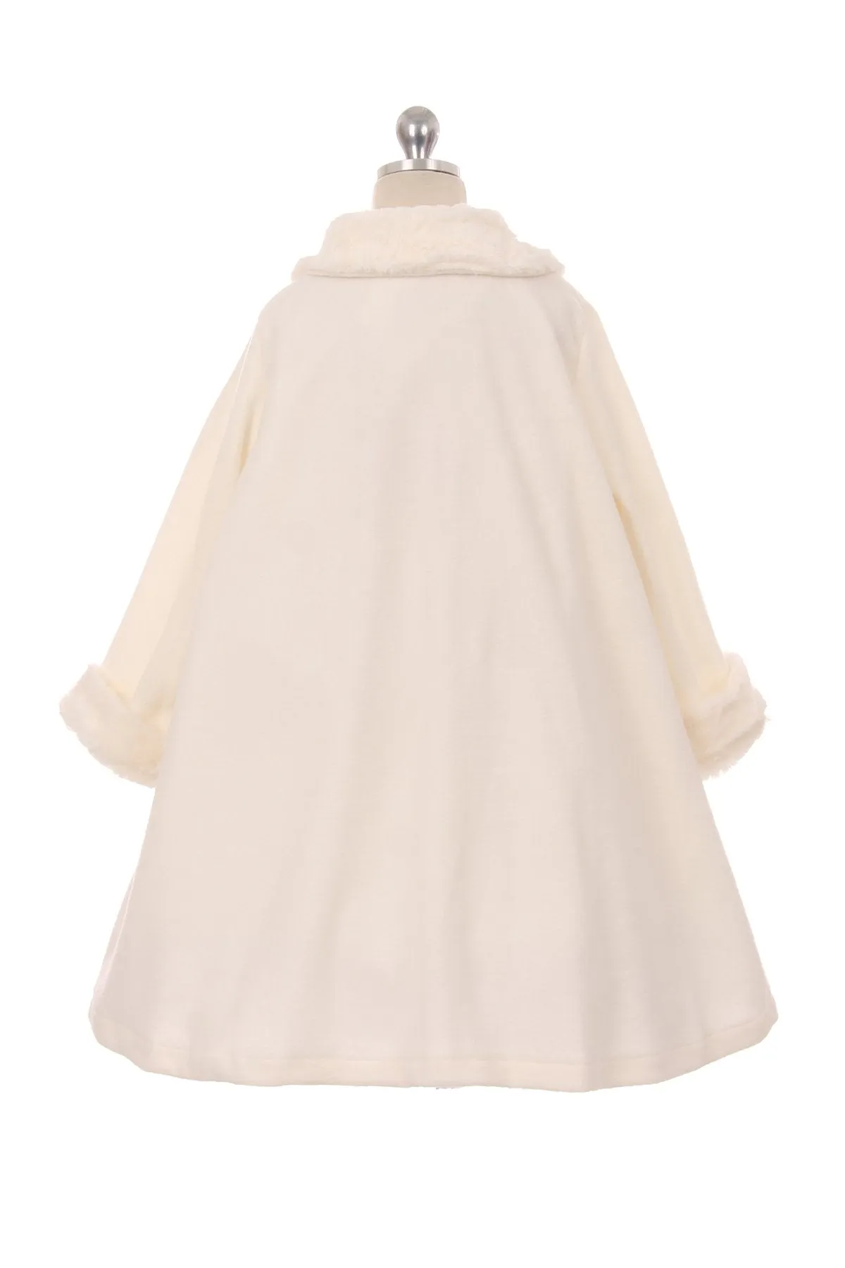 127 Fleece Cape-Style Girls Coat