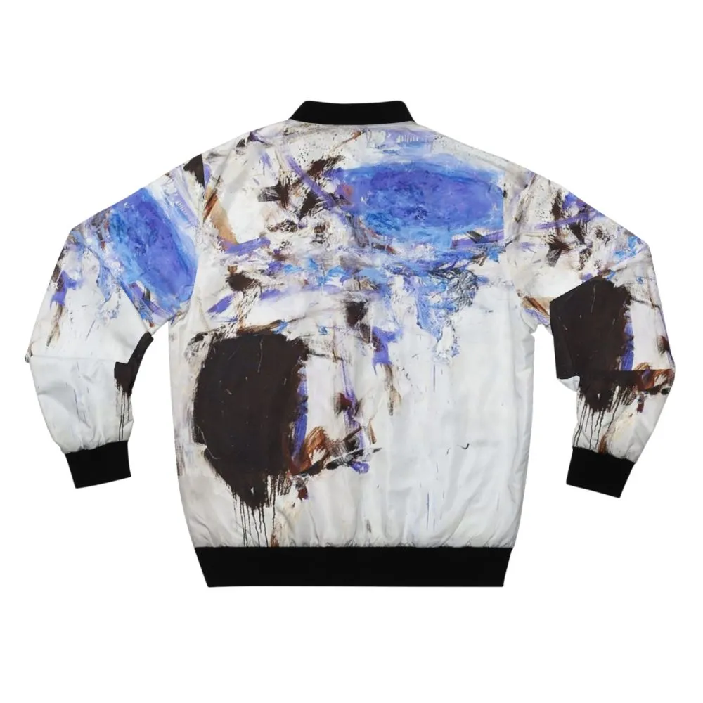 Abstract Expressionist Joan Mitchell Watercolor Bomber Jacket