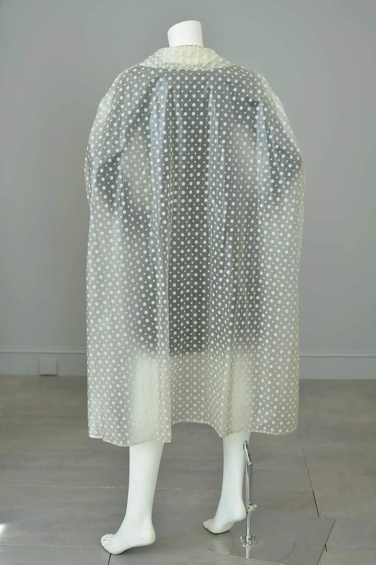 Amazing 1960s Plastic Polka Dot Rain Cape