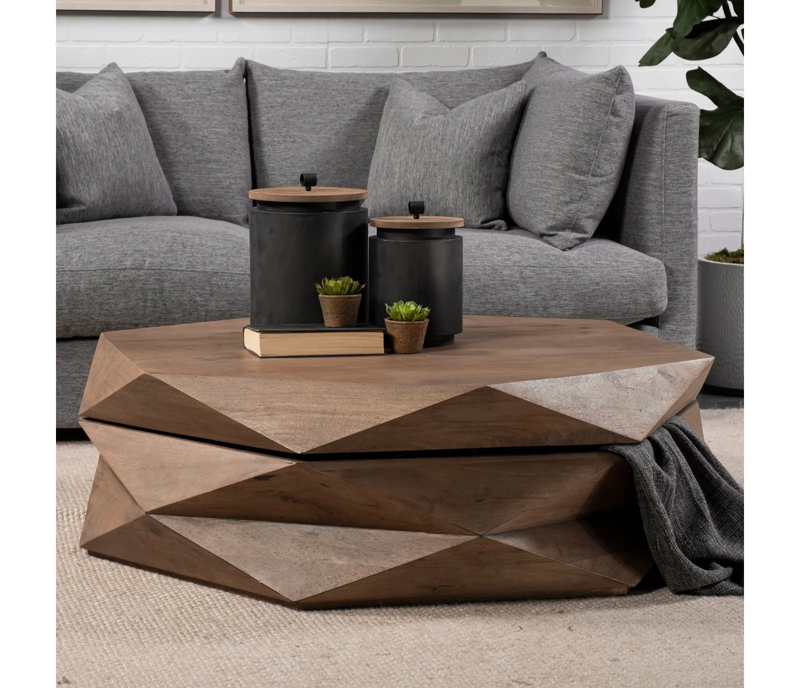 Arreto Coffee Table - Dark Brown