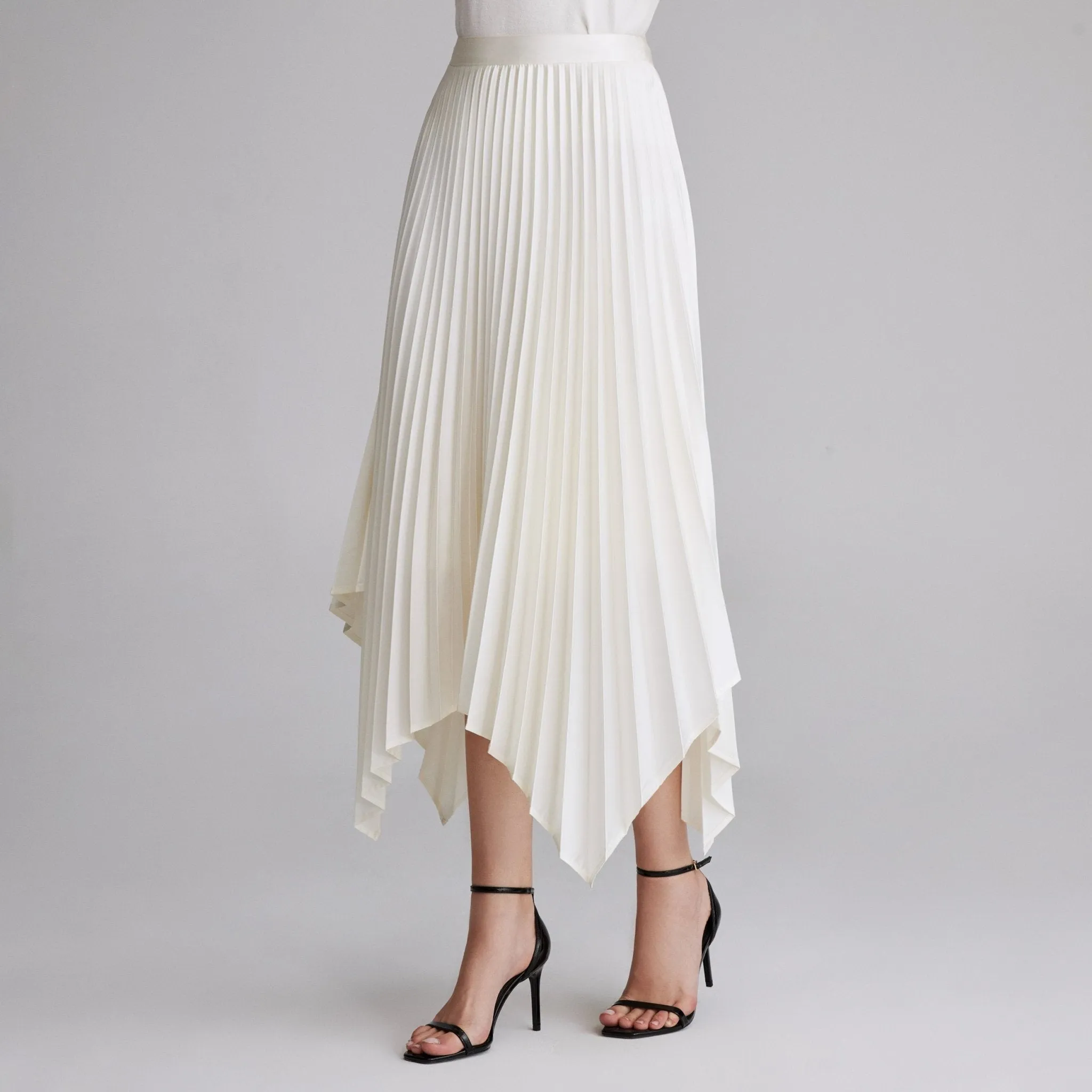 Asymmetrical Pleated Skirt