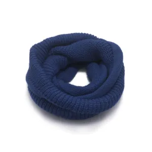 Baby Knit Infinity Scarf Toddler Neck Warmer | Navy