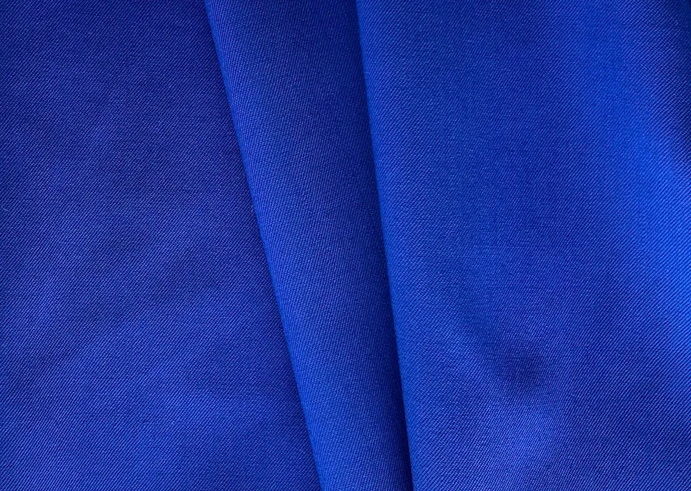 Botto Guiseppe Intense Cobalt Stretch Wool Twill Suiting (Made in Italy)