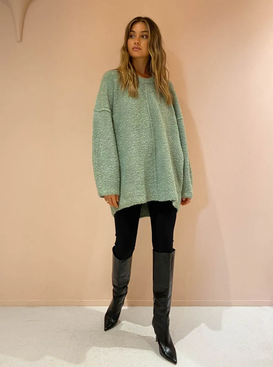 Camilla and Marc Louie Knit Sweater in Jade Green