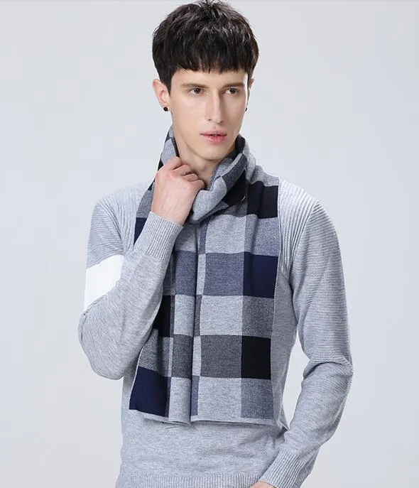 DOTAIN  WY02 Plaid Scarf for Men