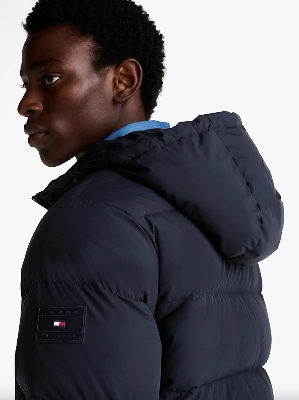 Dunjakke down hooded puffer jacket