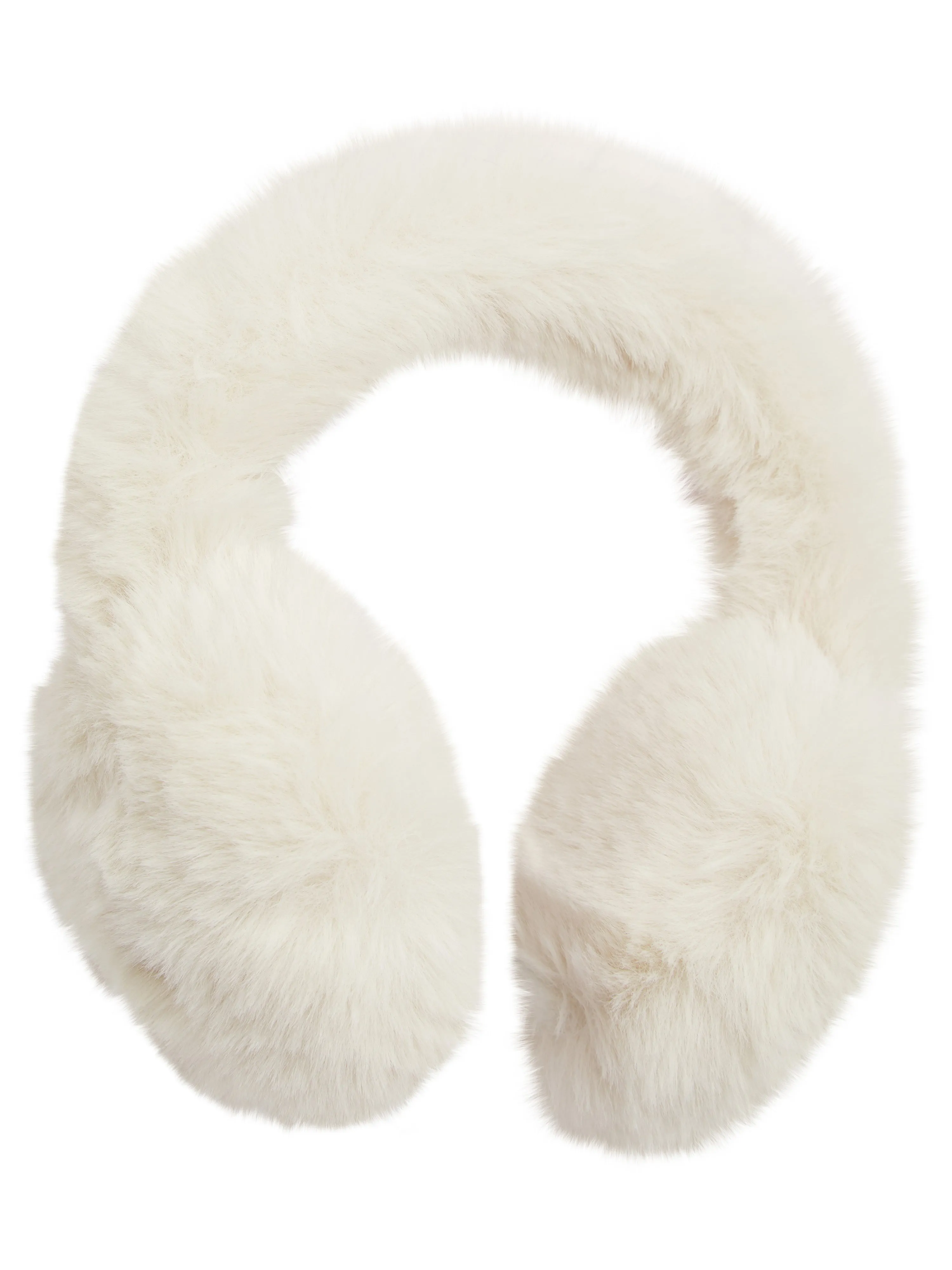 EDIE FAUX FUR EARMUFF-BUTTERMILK