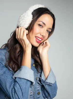 EDIE FAUX FUR EARMUFF-NATURAL