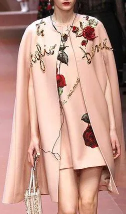 Embellished Appliques Cape & Dress Set in Pink or Cream