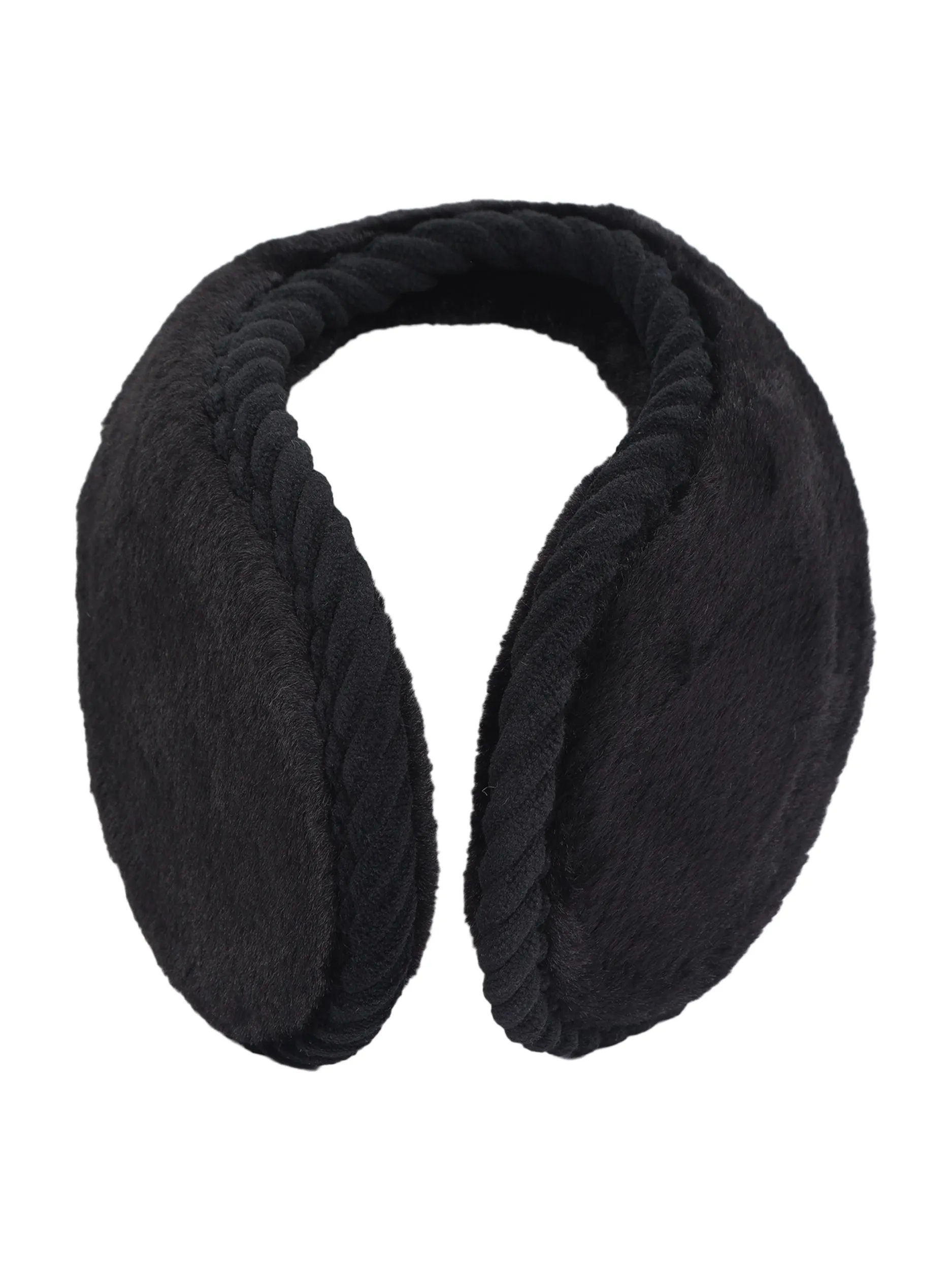 FabSeasons outdoor earmuff / ear earmer / ear cap with faux fur on the inside for Men & Women