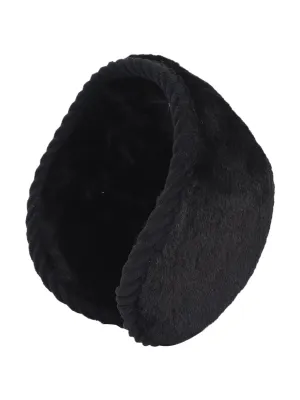 FabSeasons outdoor earmuff / ear earmer / ear cap with faux fur on the inside for Men & Women