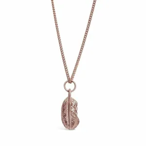 Feather Pendant | Rose Gold