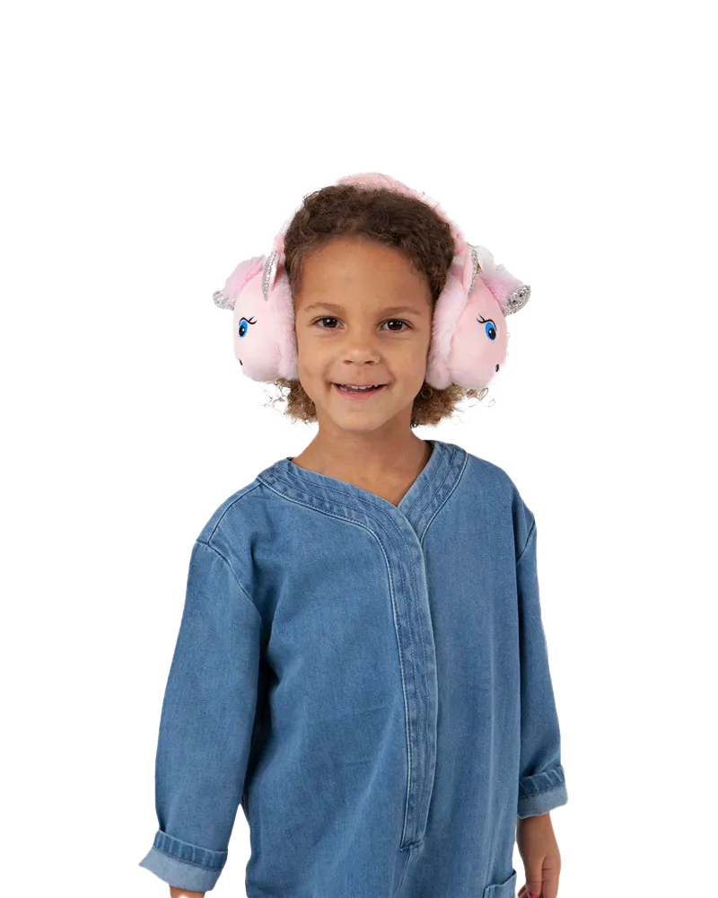 Girls Unicorna Earmuffs in Pink