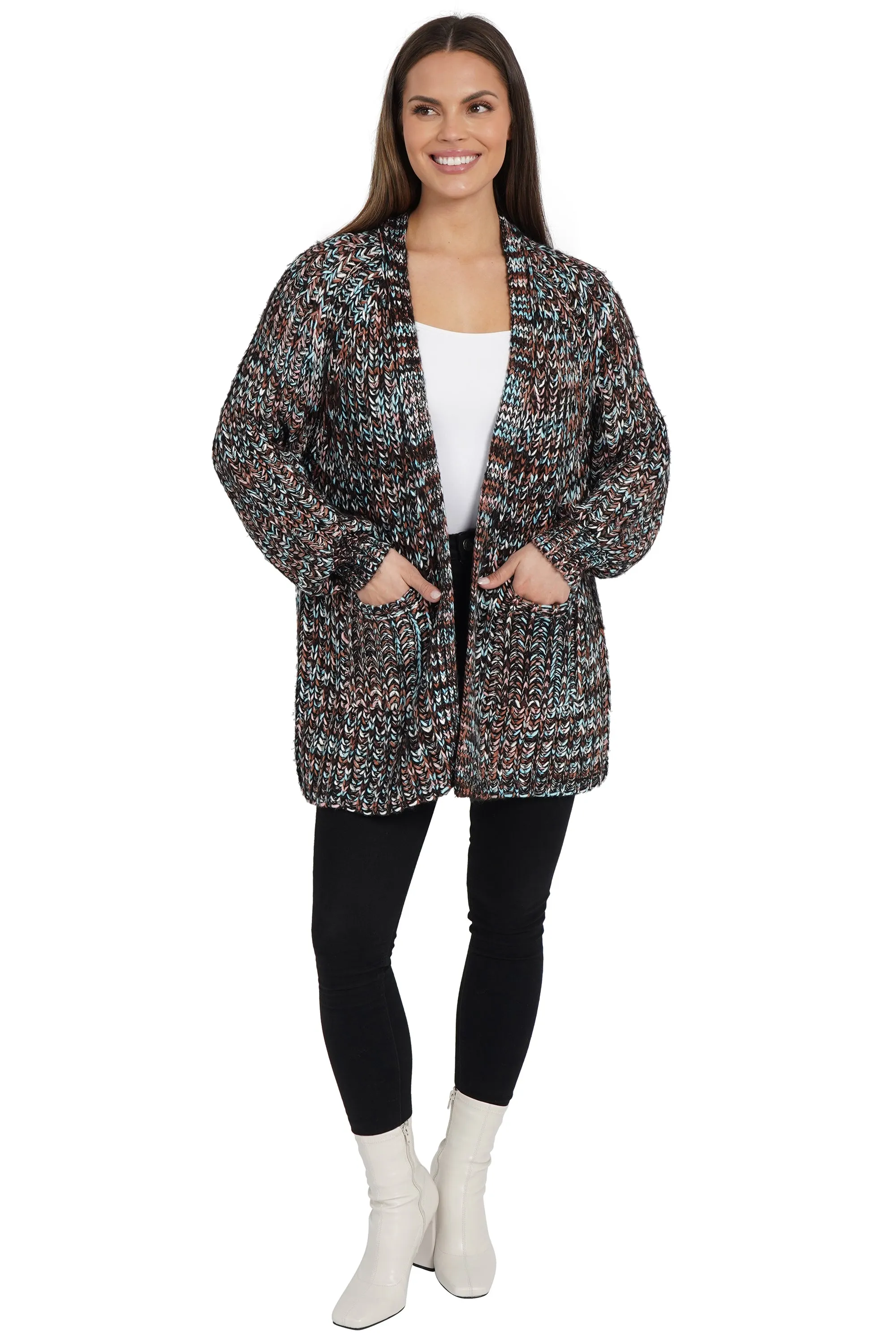 Gloria Open Front Cardigan