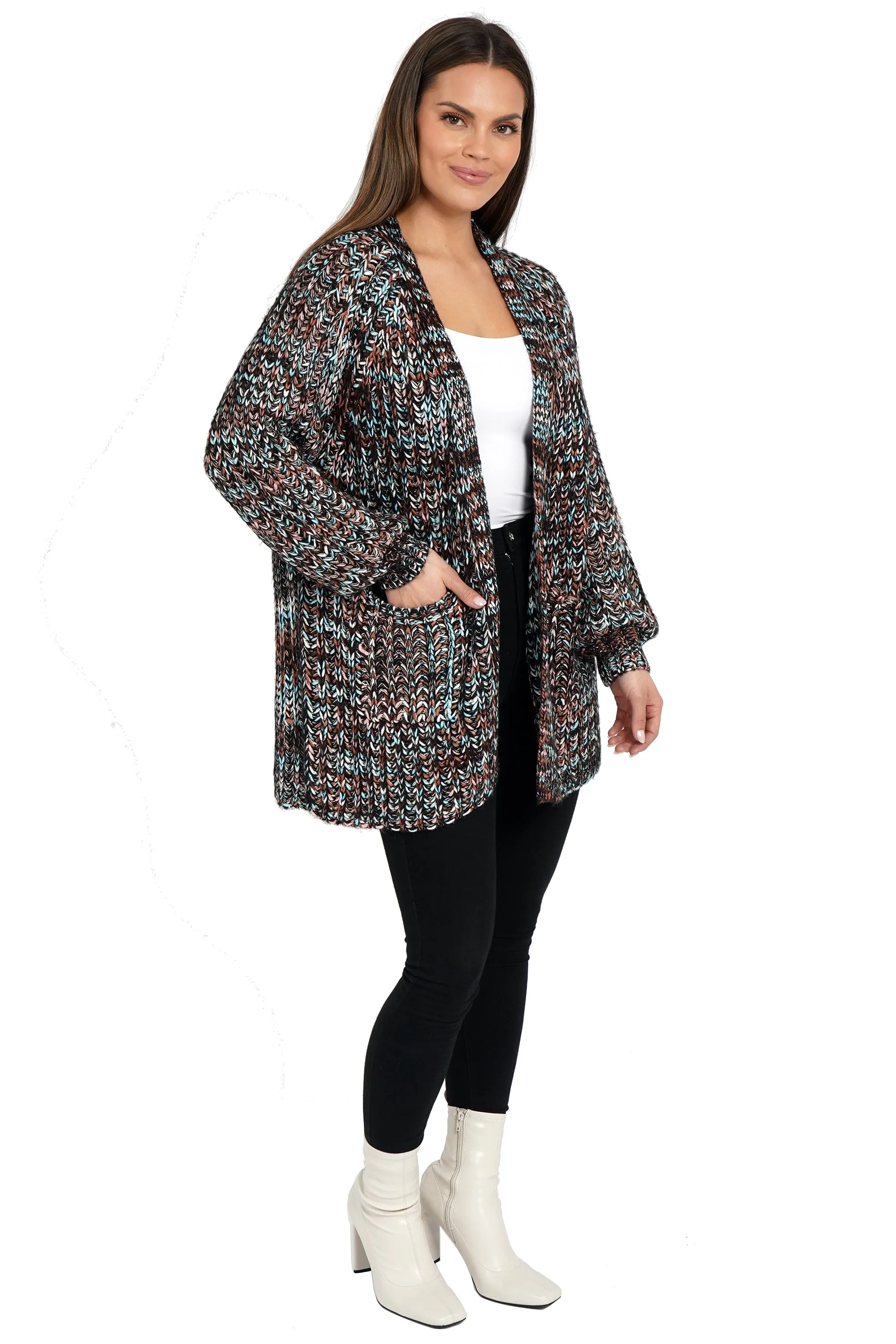 Gloria Open Front Cardigan