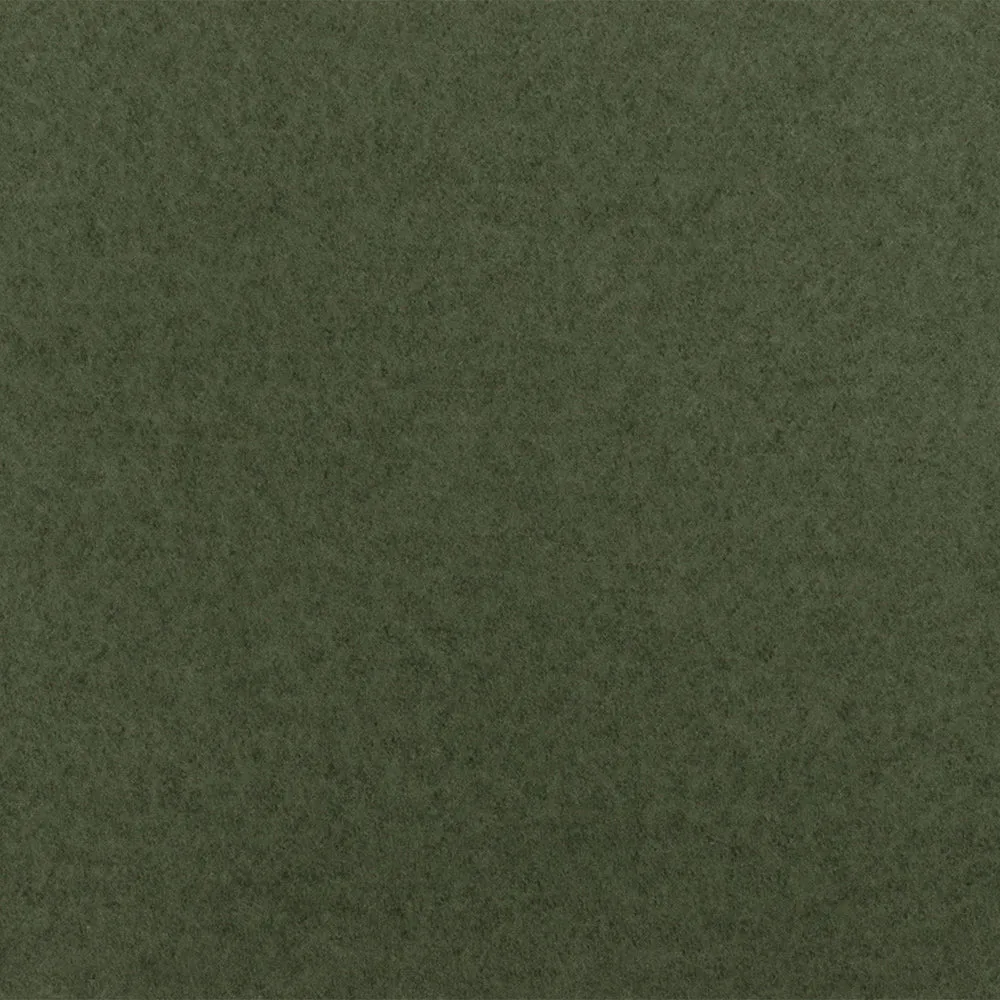 Green Solid Wool Poly Brushed Boucle Jacketing Fabric