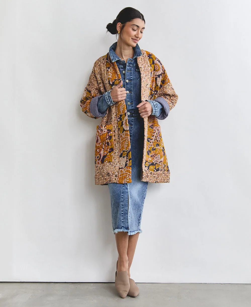 Kantha Quilted Jacket - No. 240613 - Medium