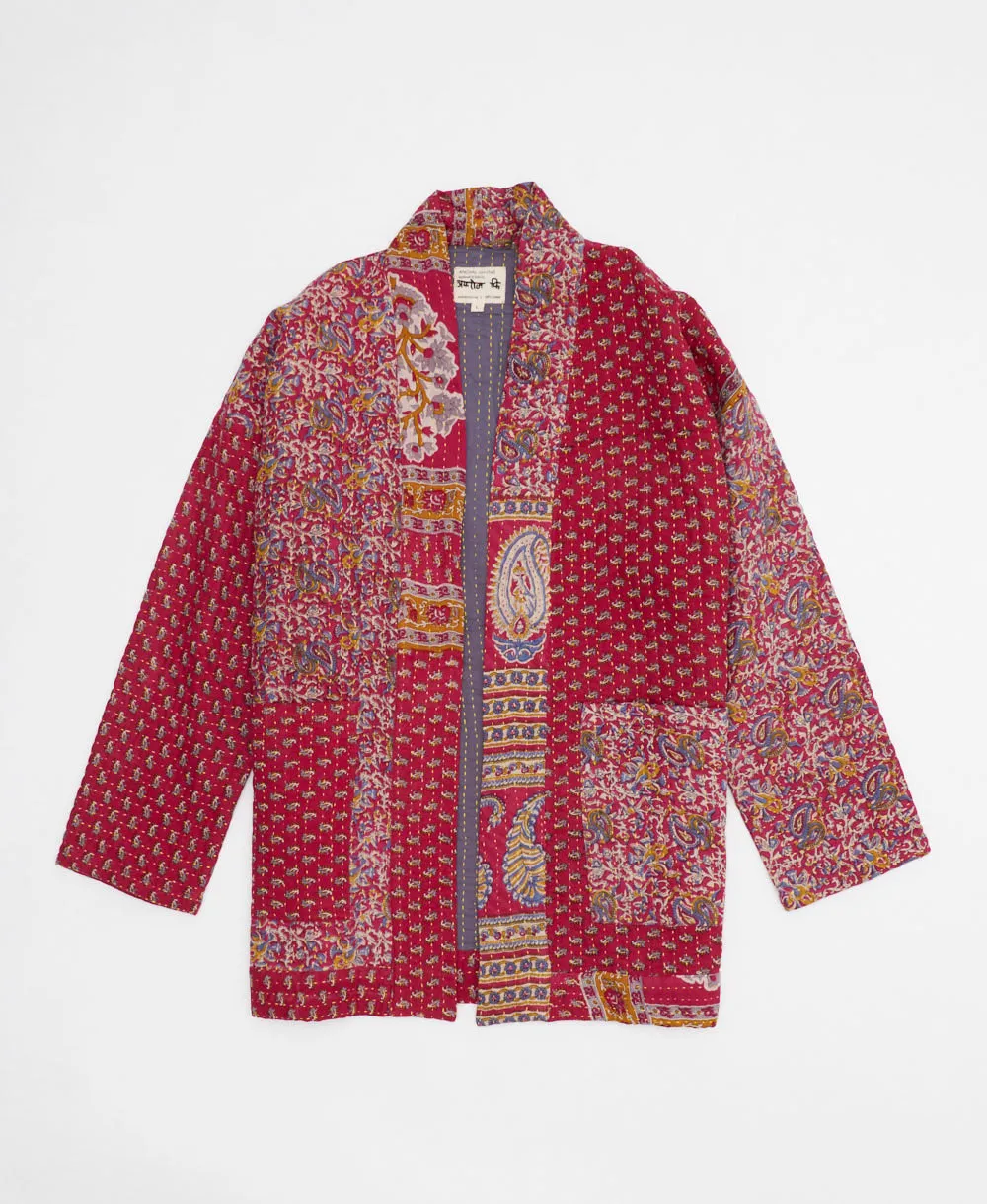 Kantha Quilted Jacket - No. 240619 - Large