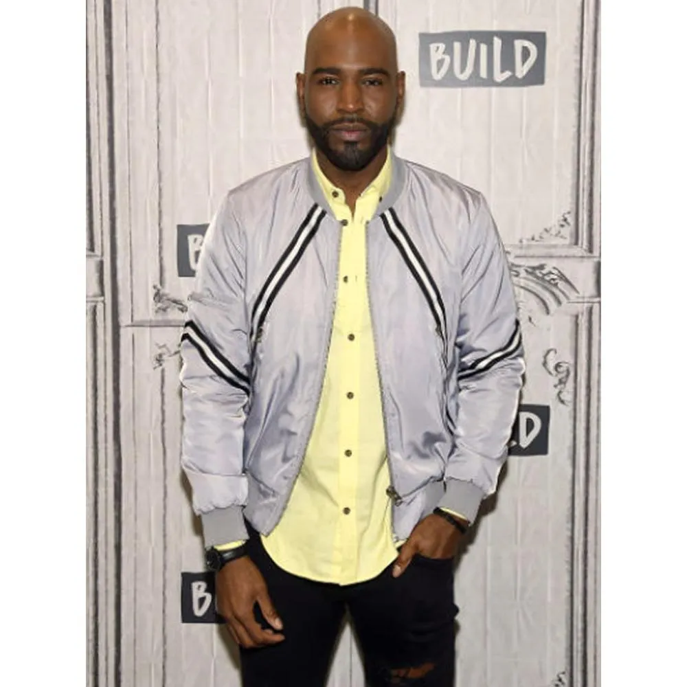 Karamo Brown Grey Bomber Jacket