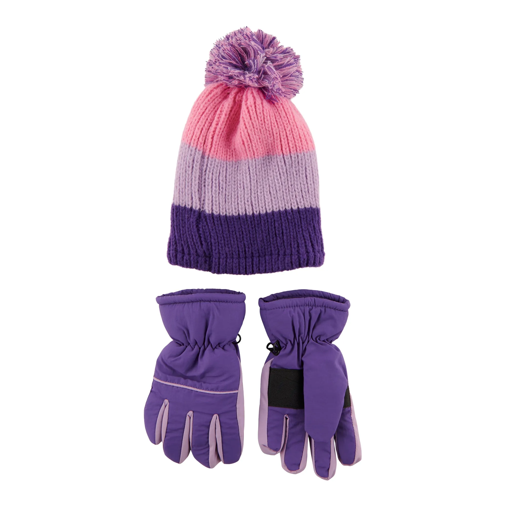 Kids Ski Gloves & Toque Set