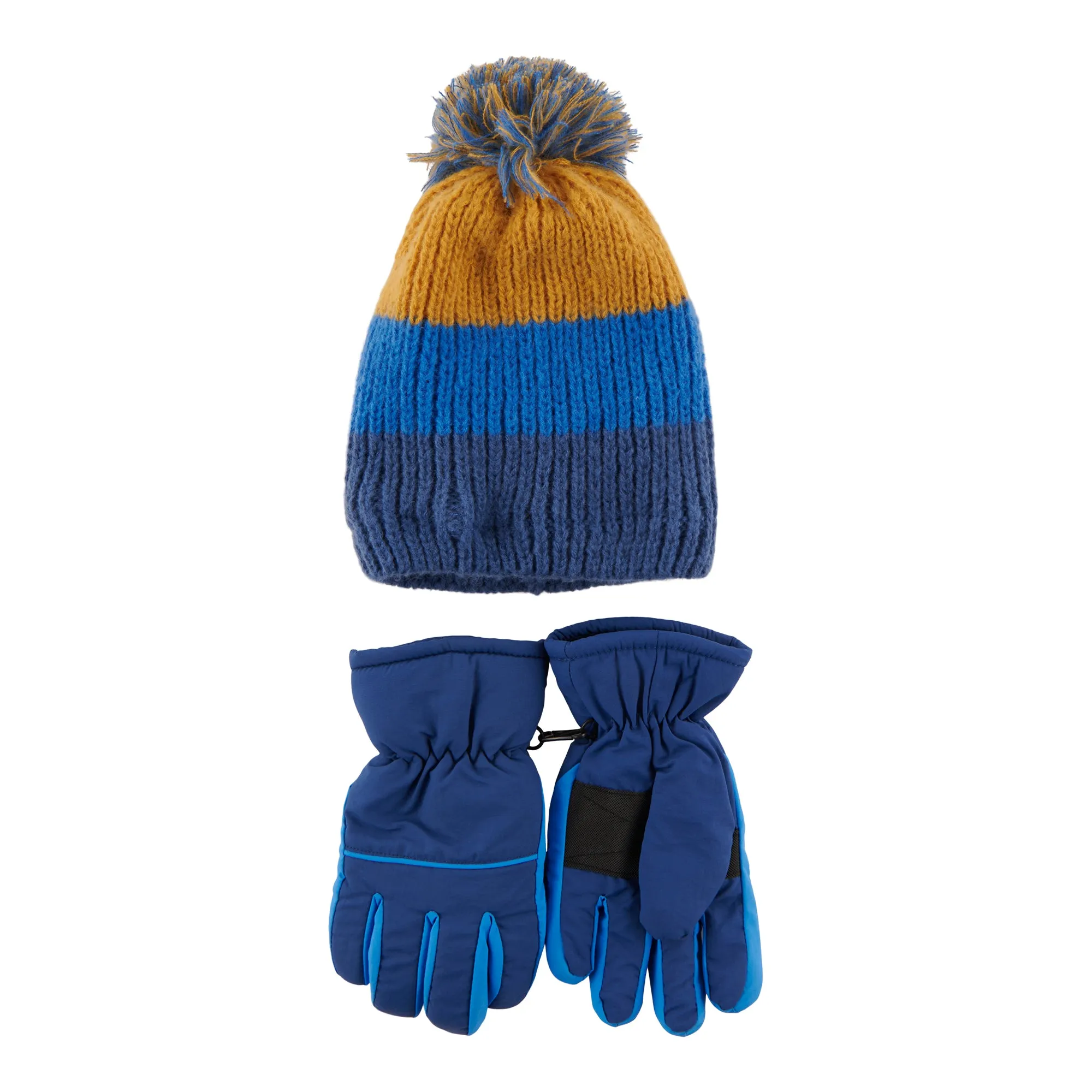 Kids Ski Gloves & Toque Set