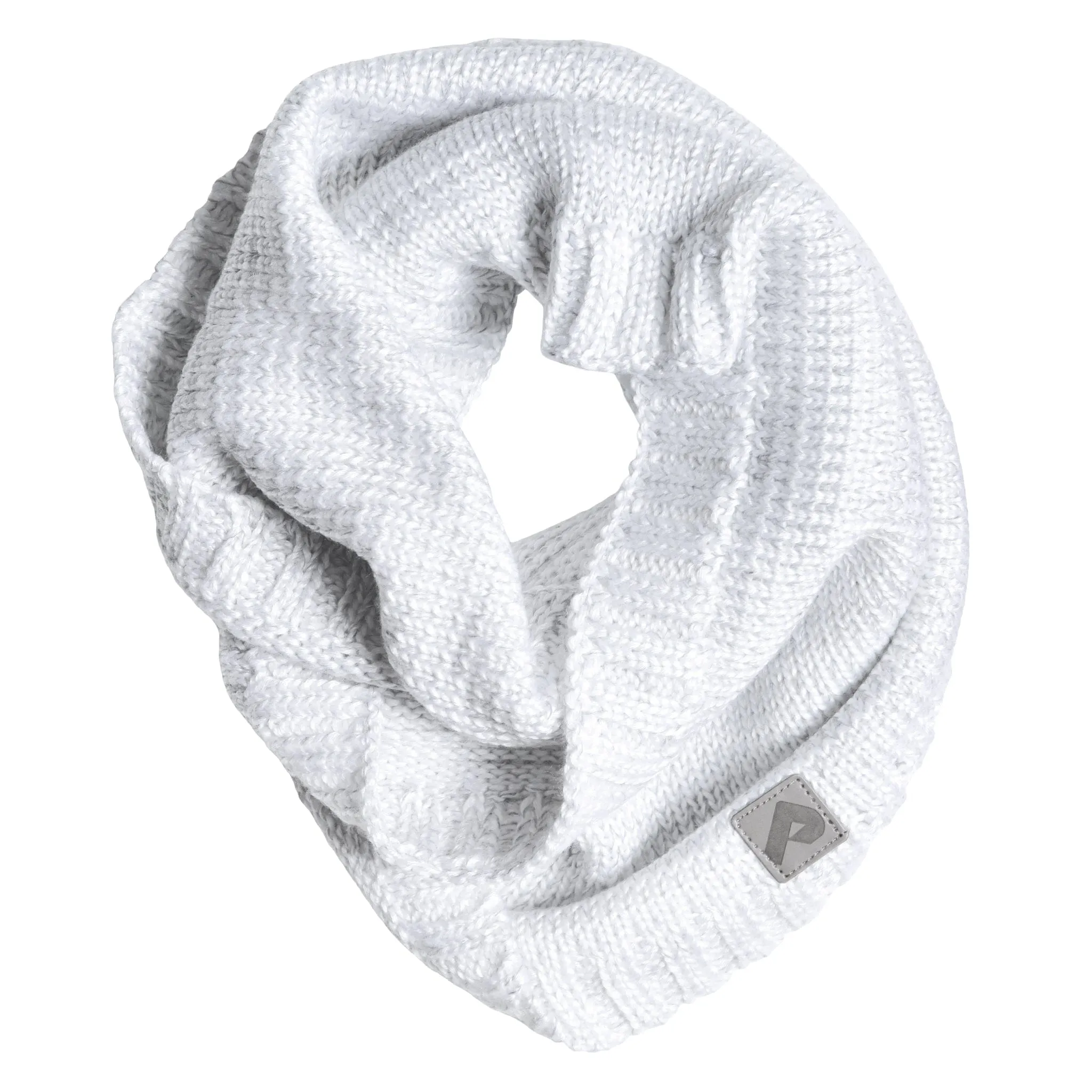 Knitted infinity scarf - Multi White