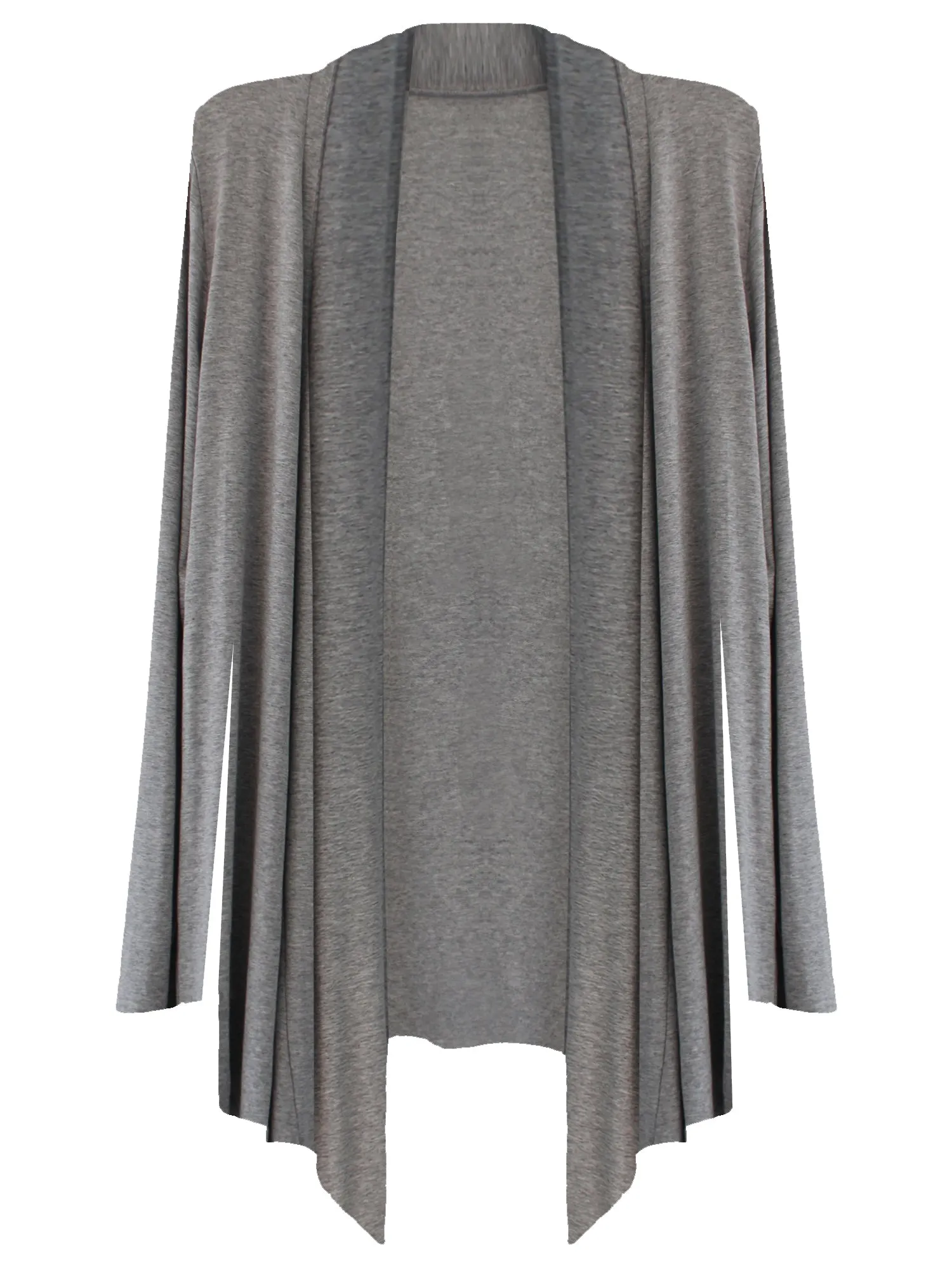 Lightweight Womens Open Front Draped Cardigan