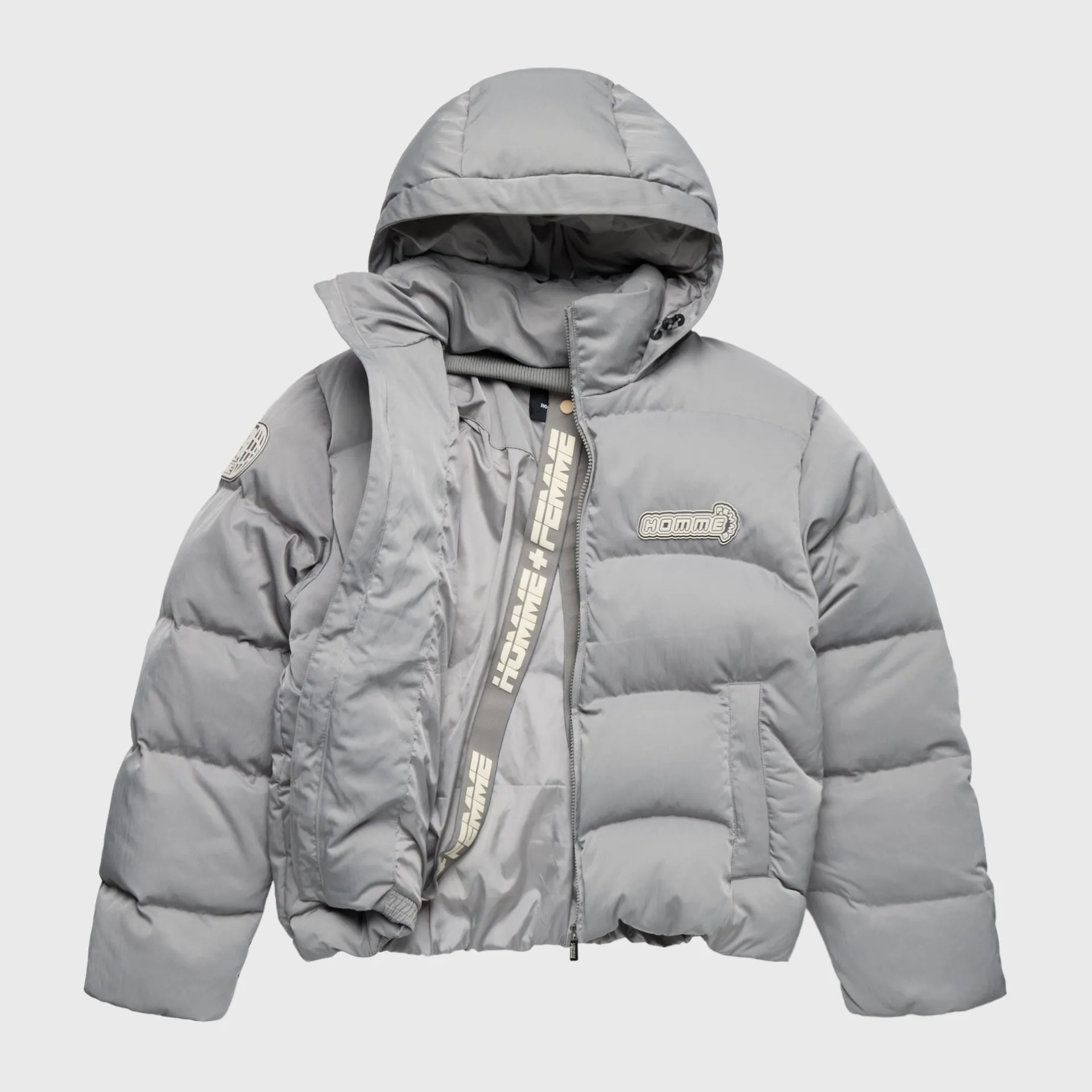 London Down Puffer Jacket Grey