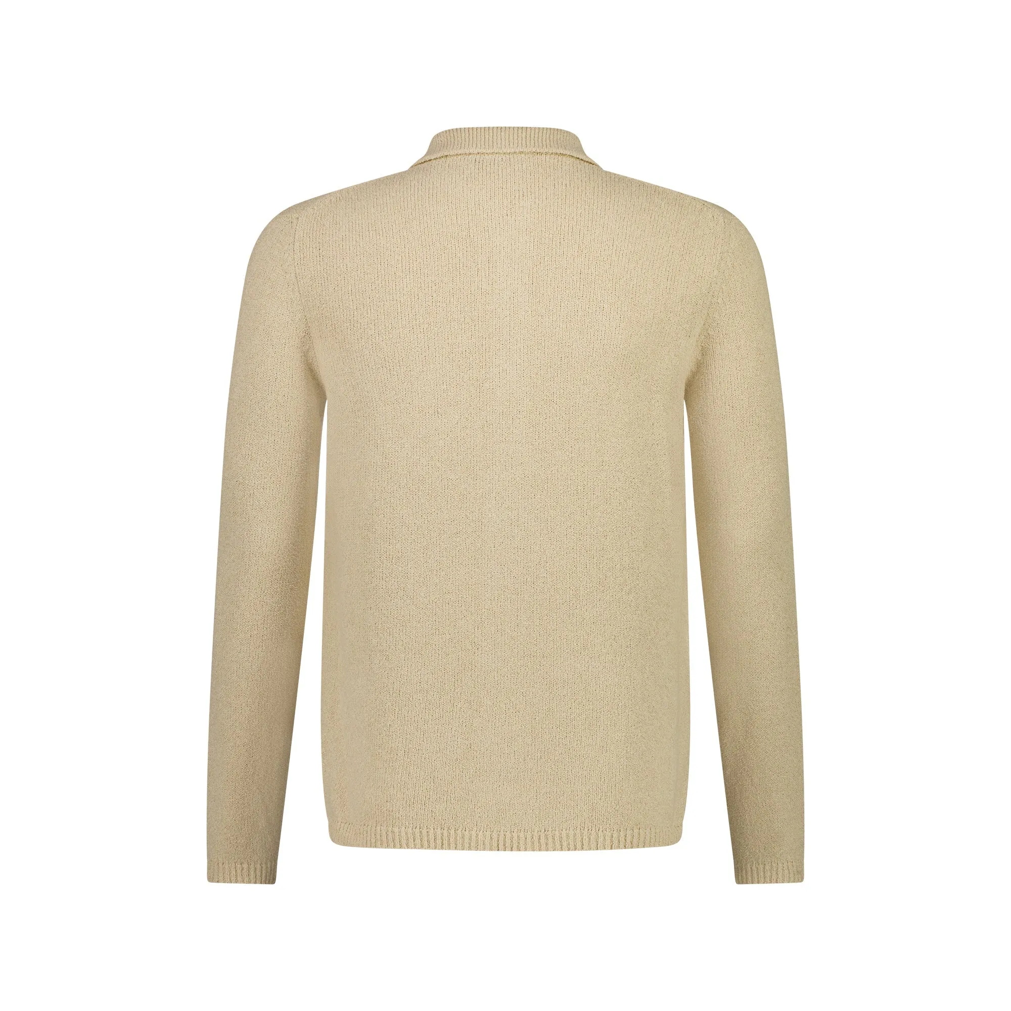 MCKINNON x FERRANTE Knit Boucle Shirt Jacket in BEIGE