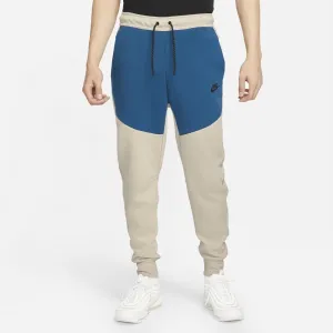 Men's Nike Tech Fleece Joggers-BLUE/BEIGE