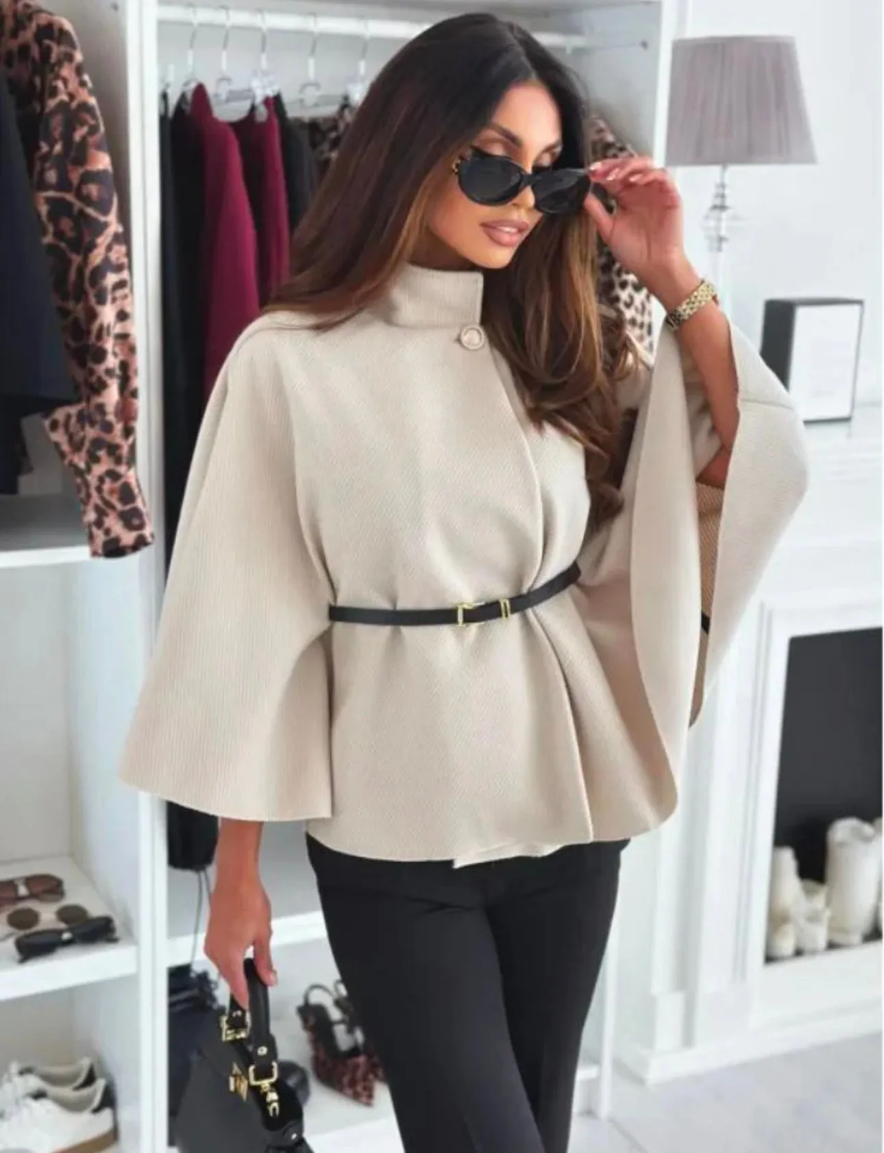 Nadine Stunning Belted Cape