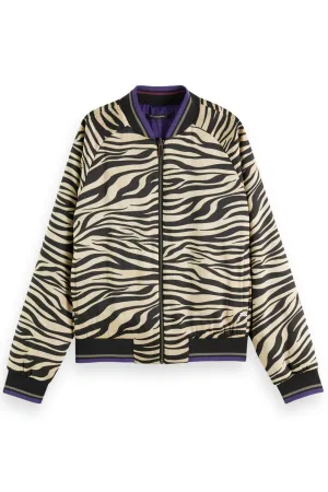 REVERSIBLE PRINTED BOMBER TIGER