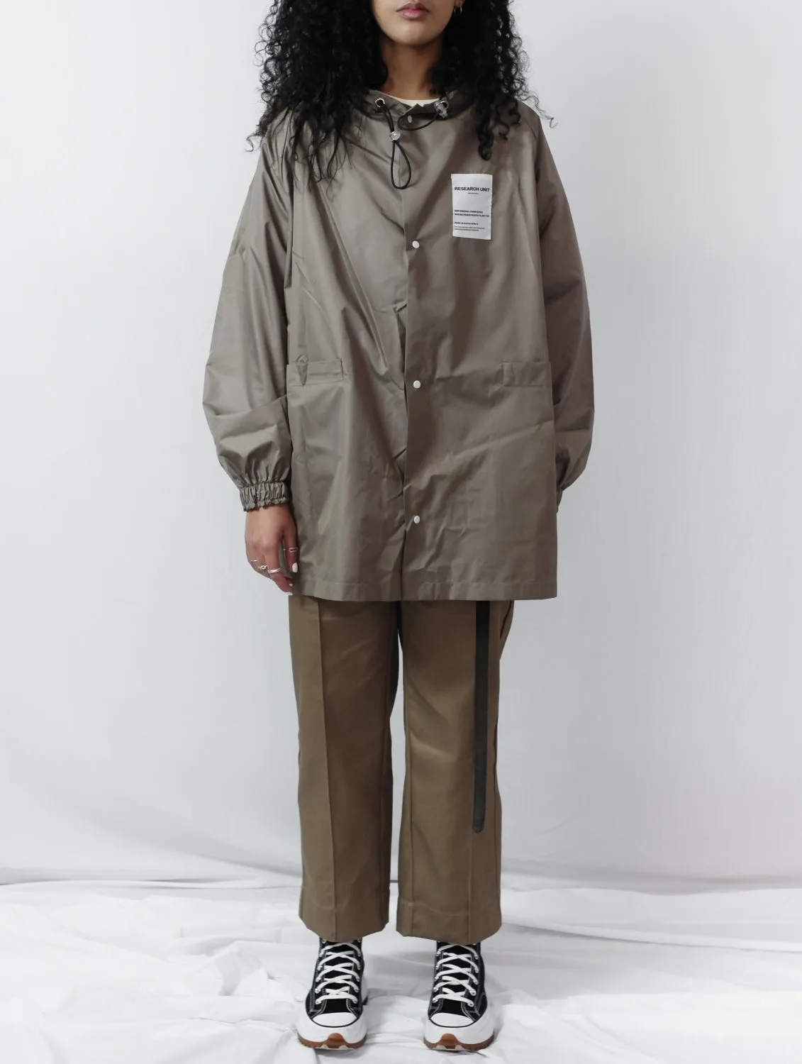 Ripstop Waterproof Rain Jacket (Stone)