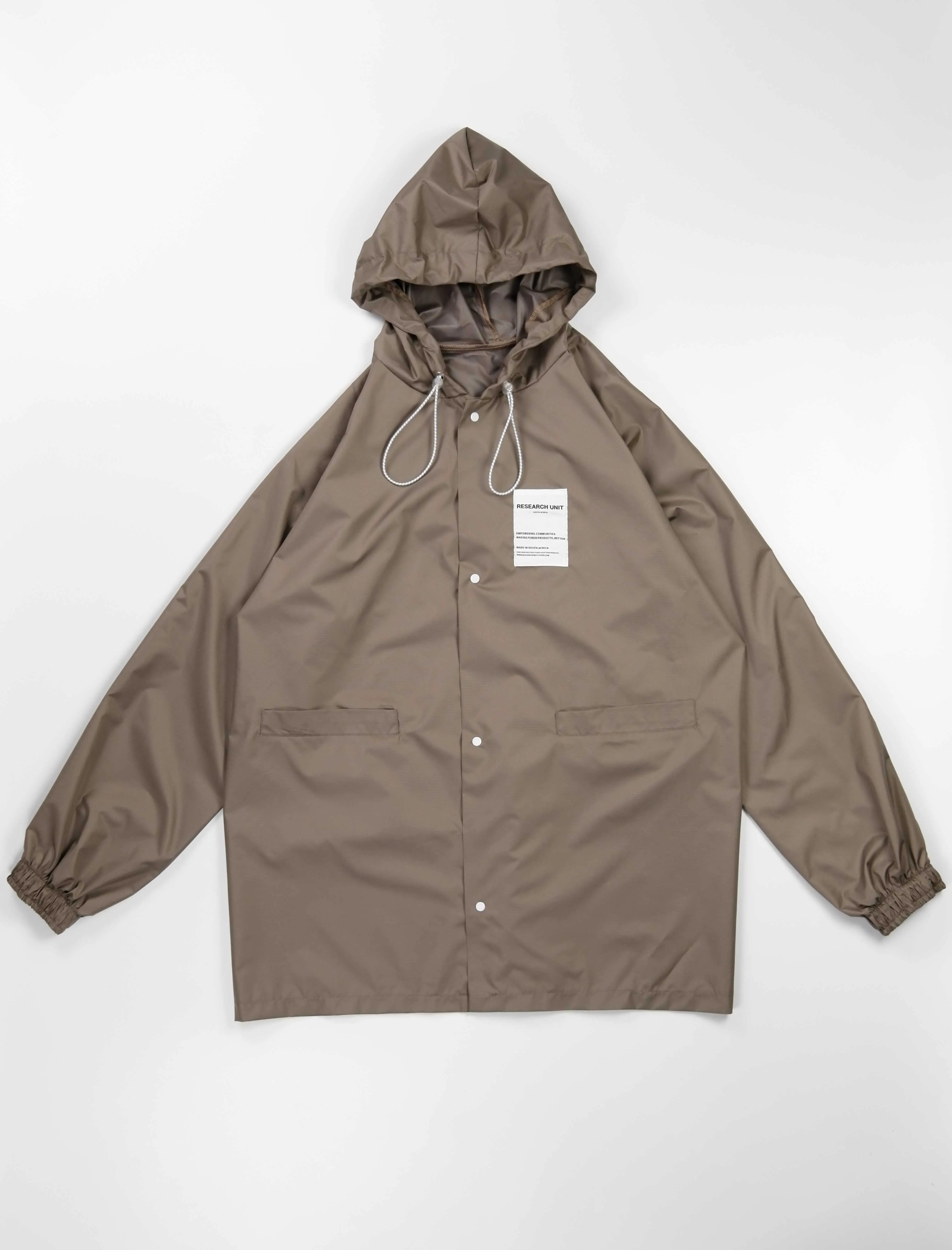 Ripstop Waterproof Rain Jacket (Stone)