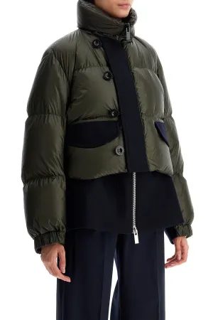 Sacai Di Pizzo  Short Down Jacket