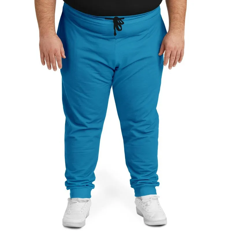 Shaded Cyan Joggers | Unisex | with PLUS sizes | C100M0Y0K30