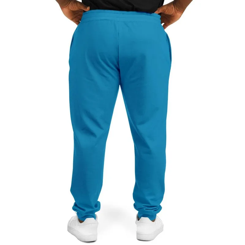 Shaded Cyan Joggers | Unisex | with PLUS sizes | C100M0Y0K30