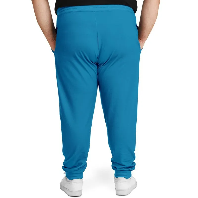 Shaded Cyan Joggers | Unisex | with PLUS sizes | C100M0Y0K30