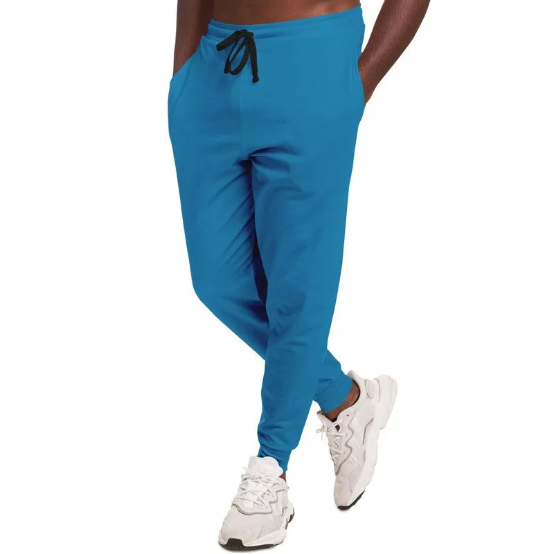 Shaded Cyan Joggers | Unisex | with PLUS sizes | C100M0Y0K30