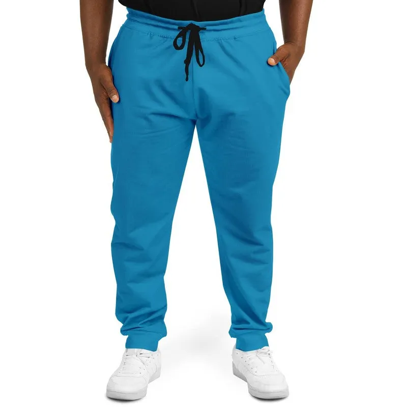 Shaded Cyan Joggers | Unisex | with PLUS sizes | C100M0Y0K30