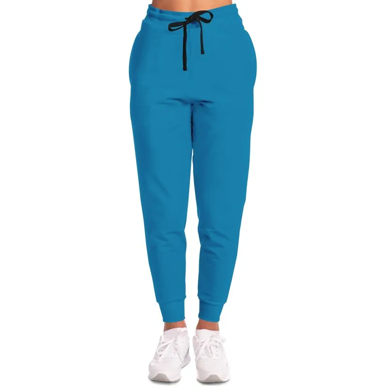 Shaded Cyan Joggers | Unisex | with PLUS sizes | C100M0Y0K30