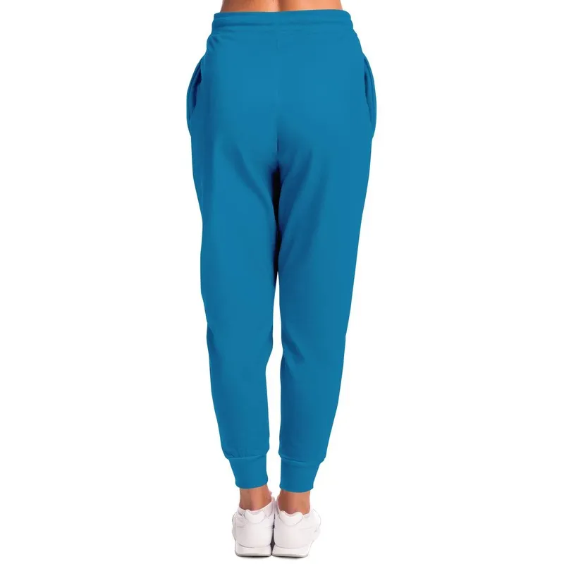 Shaded Cyan Joggers | Unisex | with PLUS sizes | C100M0Y0K30