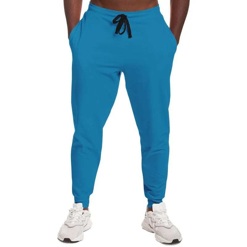 Shaded Cyan Joggers | Unisex | with PLUS sizes | C100M0Y0K30