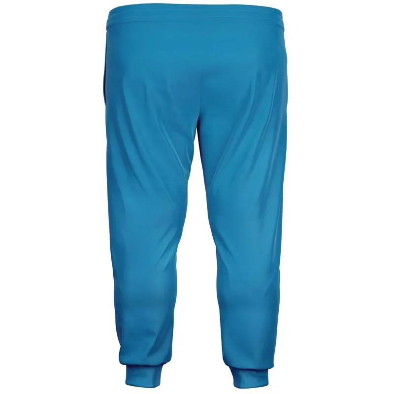 Shaded Cyan Joggers | Unisex | with PLUS sizes | C100M0Y0K30