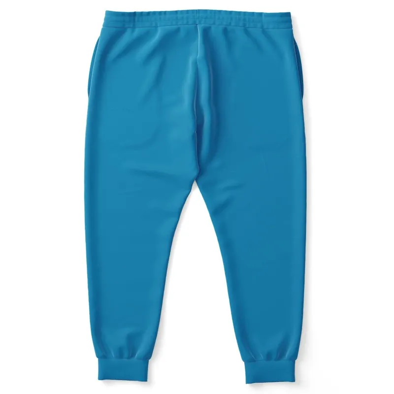 Shaded Cyan Joggers | Unisex | with PLUS sizes | C100M0Y0K30