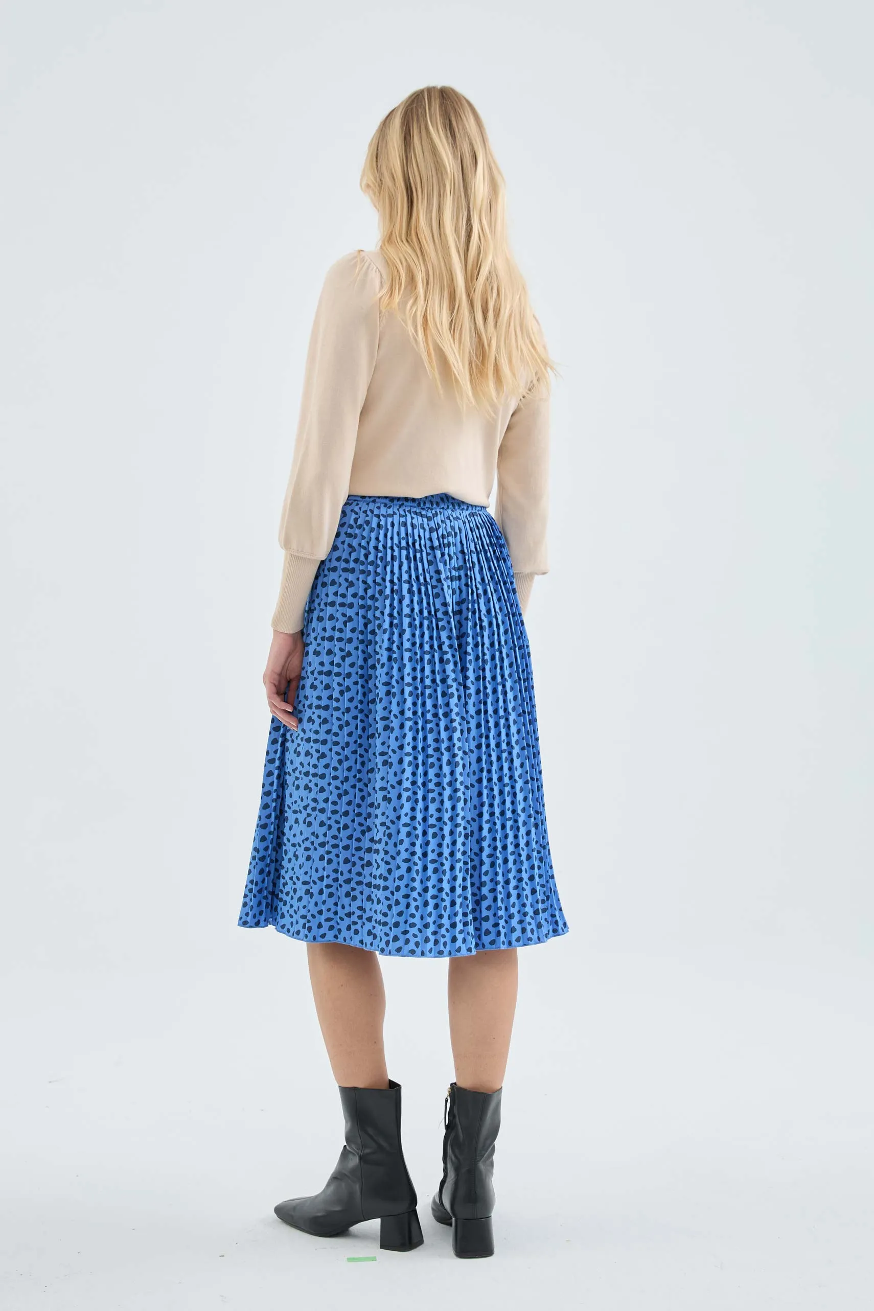 Spotted Midi Skirt-FINAL SALE