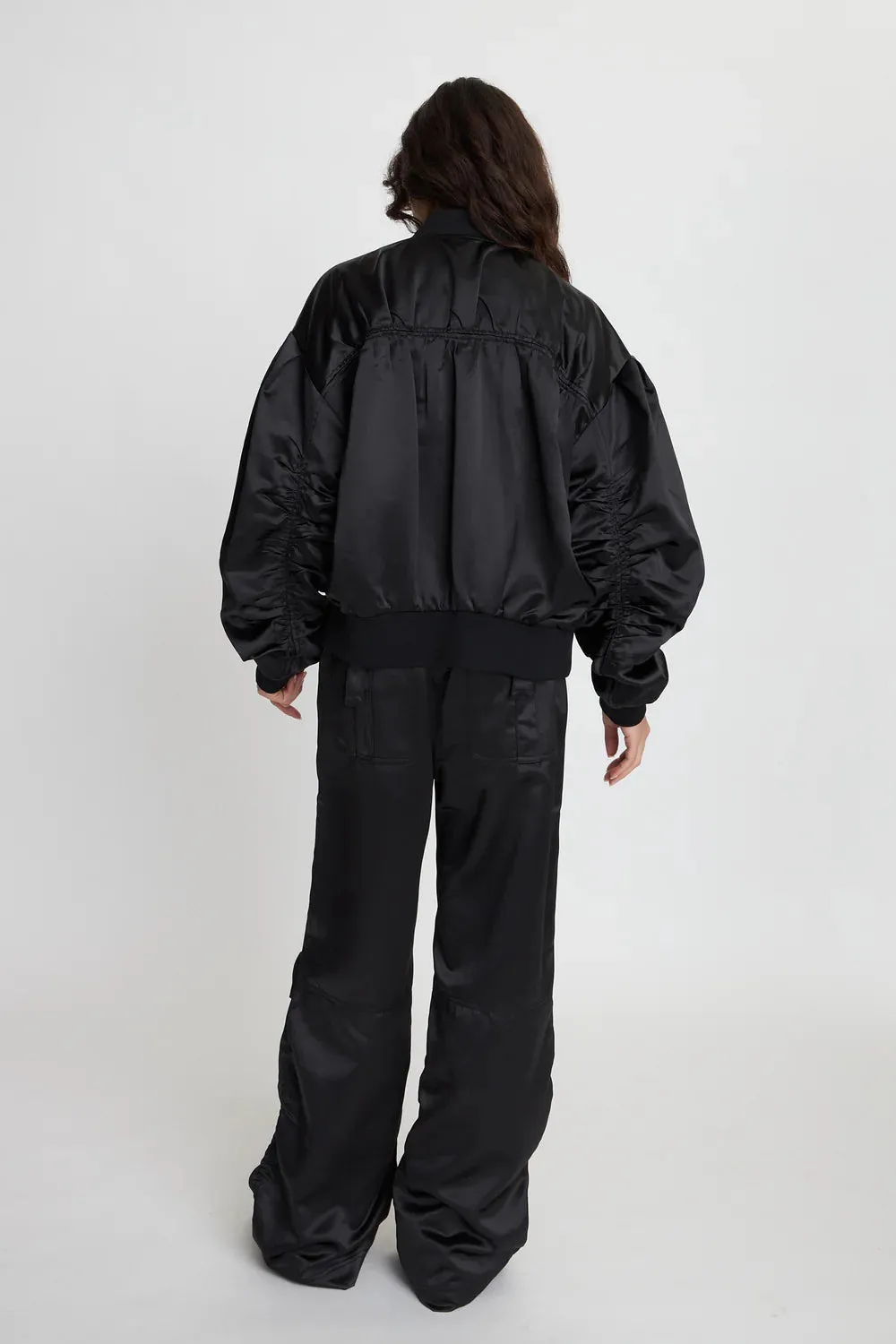 Stella Nova Oversized Bomber Jacket -Black