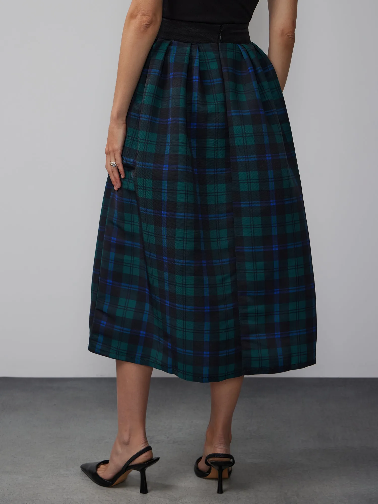 Tartan Midi Skirt