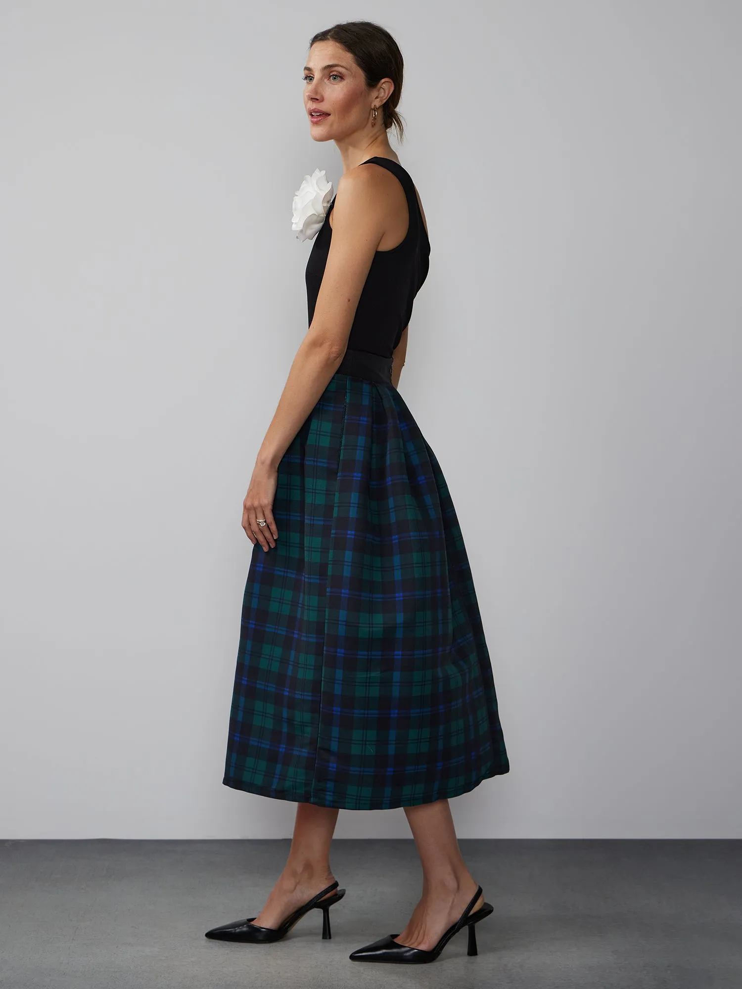 Tartan Midi Skirt