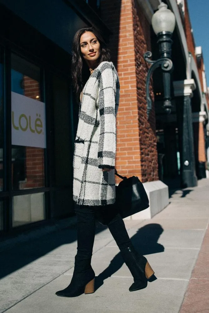 The Irreplaceable Plaid Open Front Cardigan